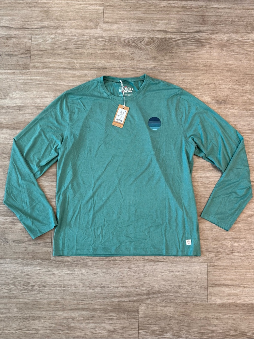NWT Marine Layer Weekend Sport Tee in Deep Sea, Size L